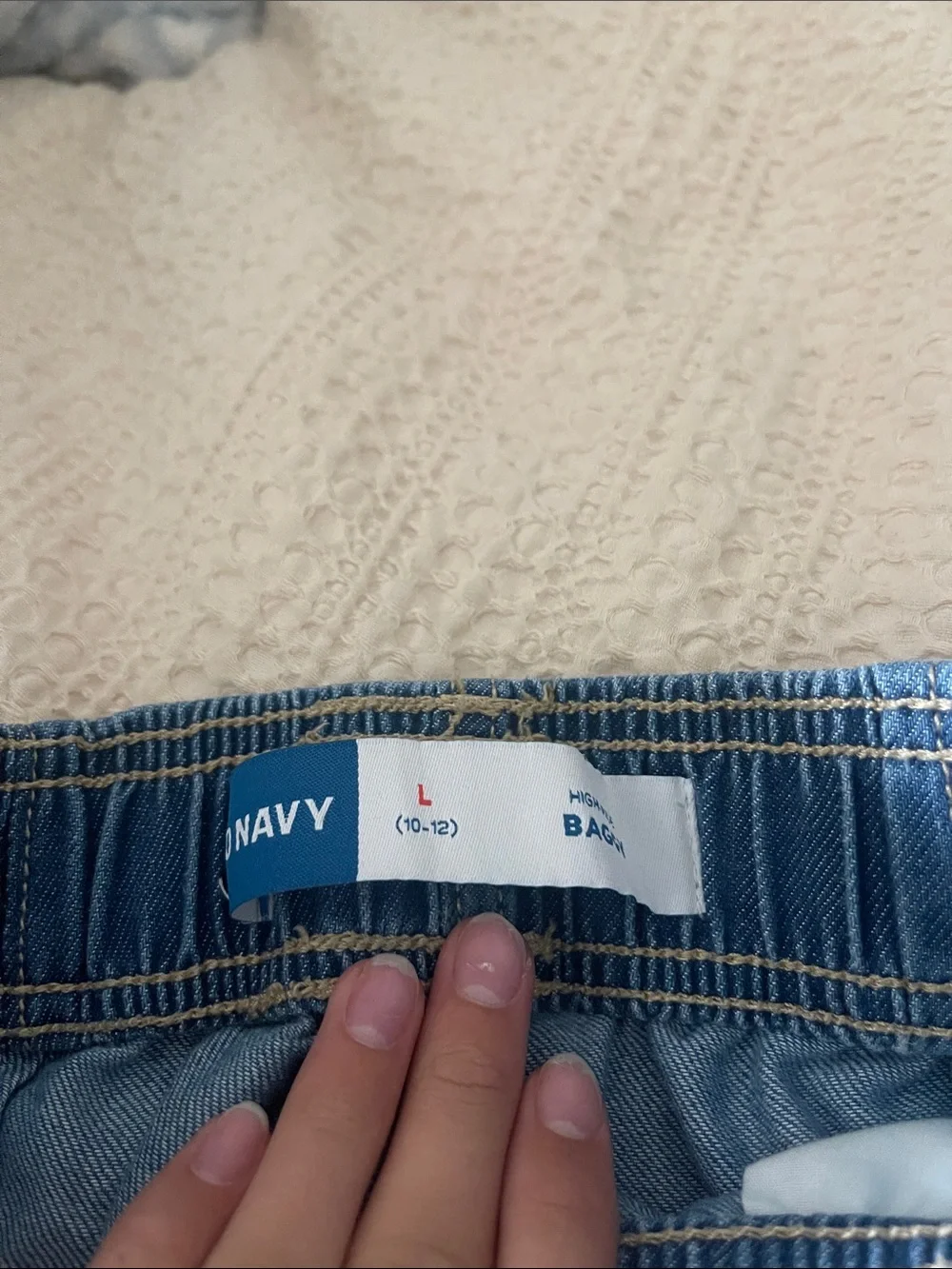 Old Navy Kids Wide-Leg Denim Pull-On Pants - Dark Blue